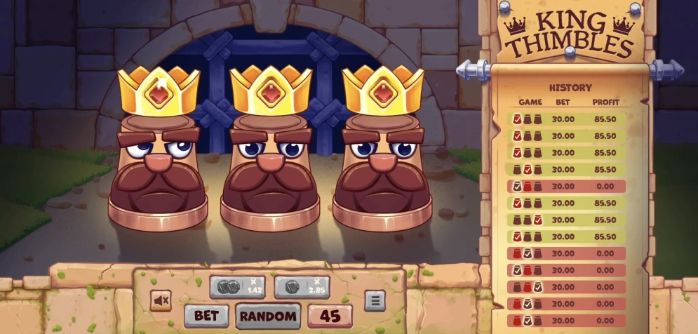 King Thimbles gameplay